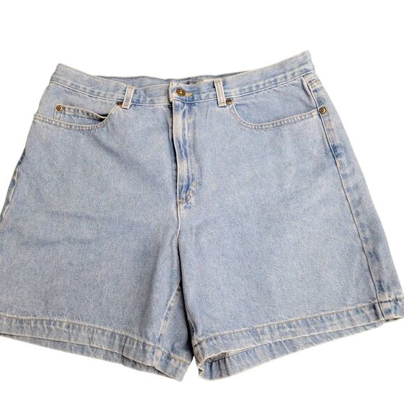 Liz Claiborne Classic Fit Cotton Blue Denim Jean Shorts - Picture 2 of 6